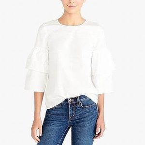 J.Crew Ruffle Sleeve Blouse